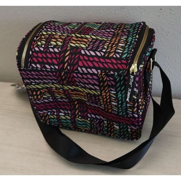 Betsey Johnson TBJ-1300 Women's Multicolor Insulated Cube Lunch Tote - Picture 5 of 8